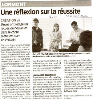 2011 Atelier Lycée Lormont